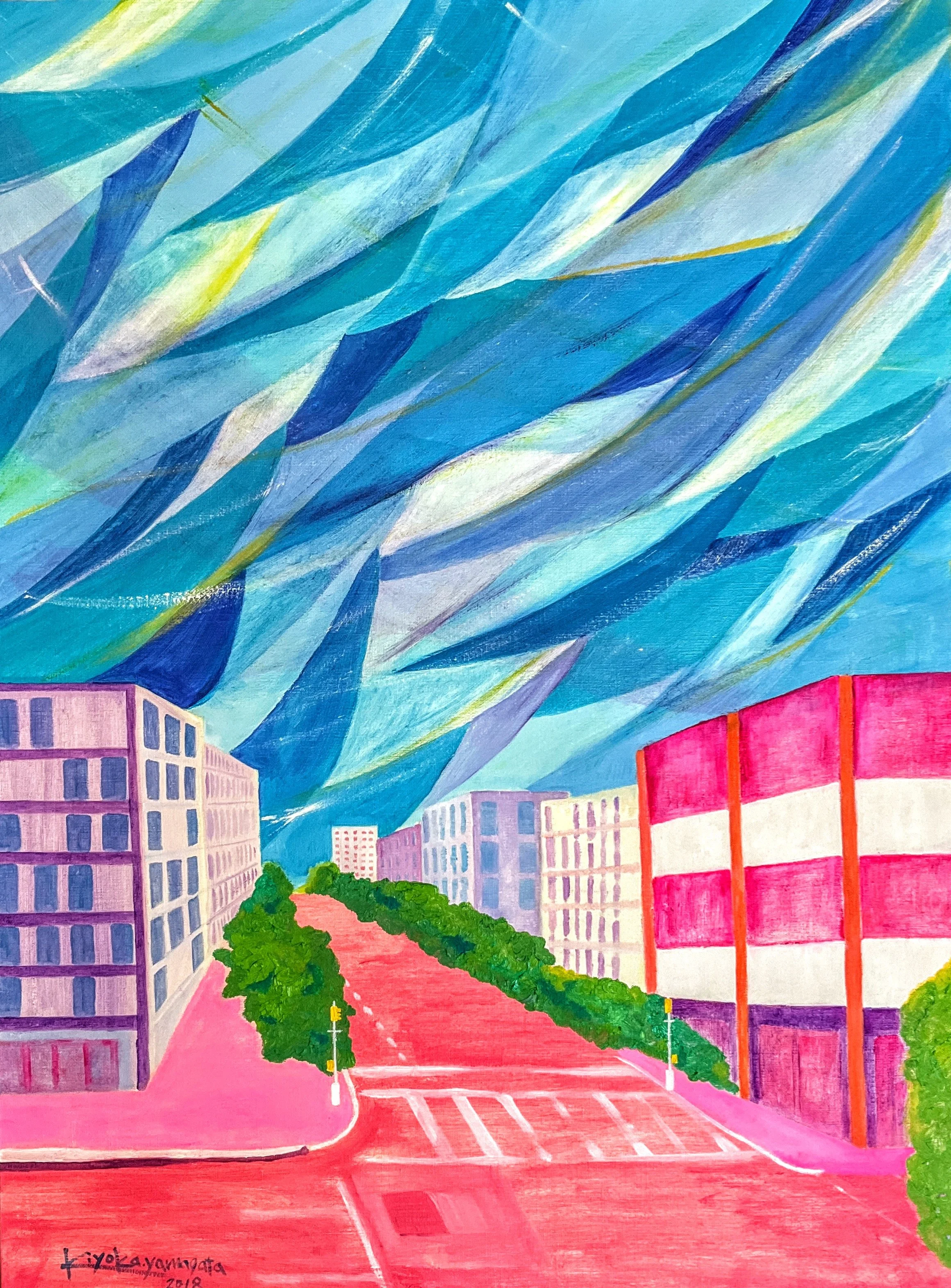 YAMAGATA 風景画 RAINY DAY II 1993 Mokuhankan Catalogue :